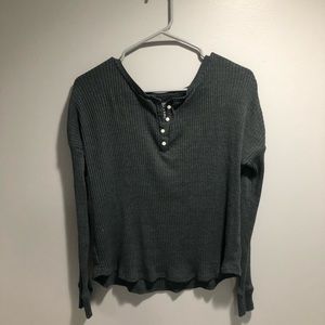 Greg long sleeve quarter button up